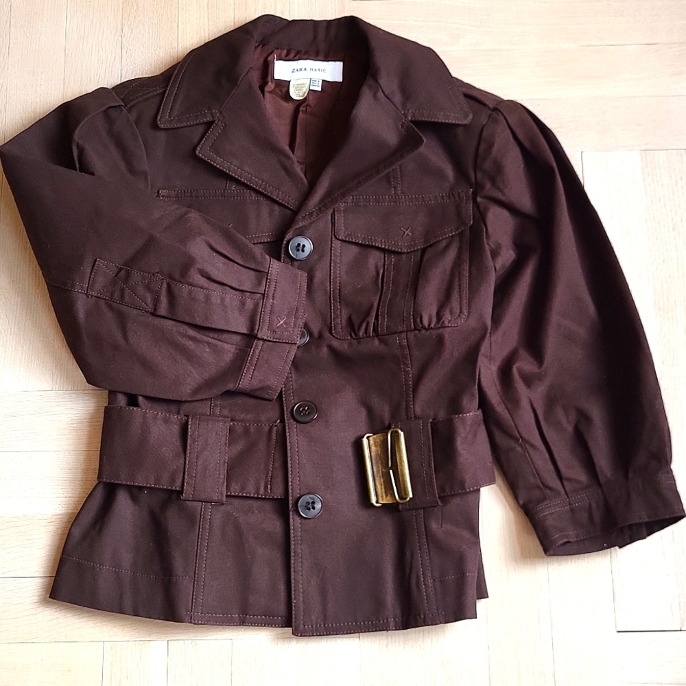 Zara brown jacket size S